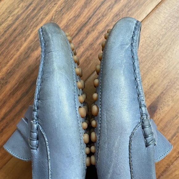 M. Gemi Women's Light Blue Soft Italian Leather Penny Driving Loafers Size 36.5 - Picture 6 of 7